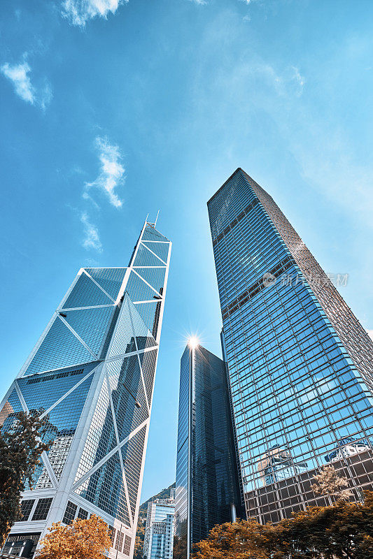 Infrared Hong Kong financial district